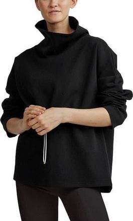 Varley Barton Funnel Neck Sweatshirt in Black at Nordstrom Rack, Size X-Small