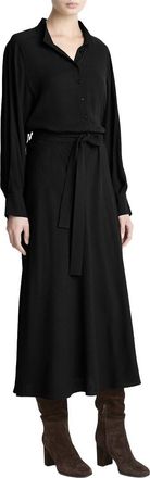 Vince Collar Stand Shirt Dress