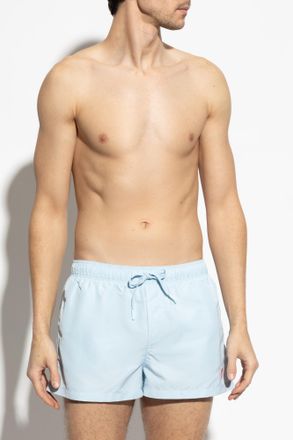 Versace Swim Shorts, Mens, Light Blue