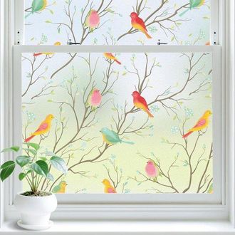 No Brand Pel&iacute;cula Para Ventanas De Colores, Pel&iacute;cula De Privacidad Mate, Pel&iacute;cula Para Ventanas De Protecci&oacute;n Solar Con Adhesivo Electrost&aacute;tico, Pel&iacute;cula Decor