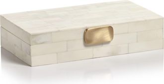 Zodax Marlow Decorative Box in Ivory/Gold at Nordstrom Rack