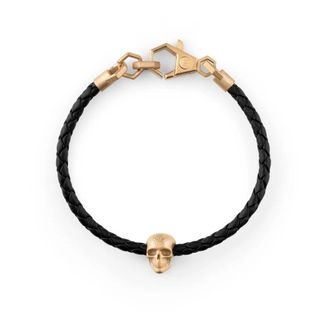 Philipp Plein Leren Armband - Heren - Armbanden - Zwart - ONE Size - Leer - Accessoires