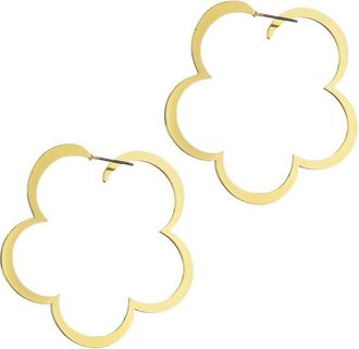 Adornia Adornia Clover Hoop Earrings