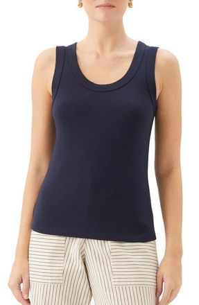 Fifteen Twenty Scoop Neck Tank in Navy at Nordstrom, Size Large