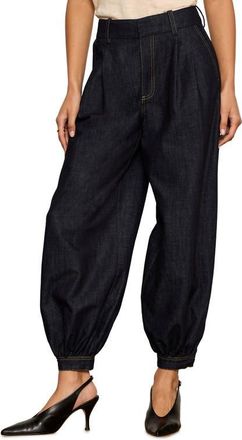 Sanctuary Balloon Denim Pants in Slow Motion Blue at Nordstrom, Size 34