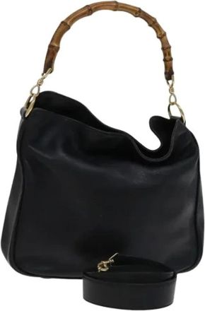 Gucci Pre-owned Handbags, female, Black, Size: ONE SIZE Pre-owned Vintage Hand Bag