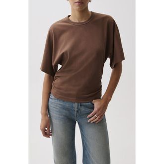 Pistola Denim Veronica Drop Shoulder Cotton T-Shirt in Lindt at Nordstrom, Size X-Large