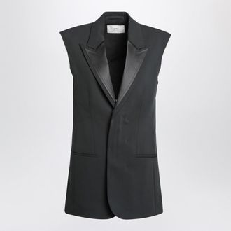 Ami Anthracite Grey Wool Vest