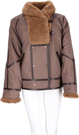 Isabel Marant Brown Boxy Shearling Casual Jacket