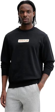 Napapijri Hombre, Sudaderas, Negro, Talla: M