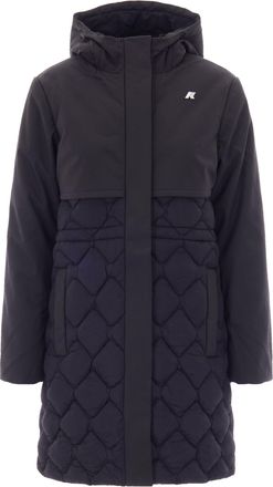 K-Way Hybrid Warm Shell Down Coat With Diamond Quilted Design