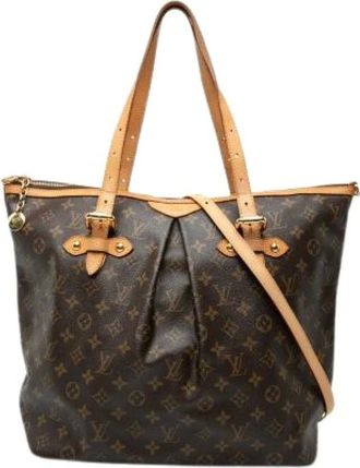 Louis Vuitton Pre-owned Tote Bags, female, Brown, Size: ONE SIZE Pre-owned Palermo Monogram Tote Bag