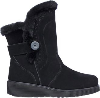 Skechers Womens Keepsakes Wedge Cozy Peak Boot In Black
