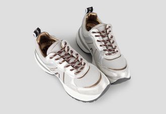 Alexander Smith Victoria Woman in grey mesh and dusty laminated with silver details