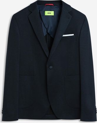 Cinque Anzugsakko CINQUE CIDATI, Herren, Gr. 102, blau (marineblau), Obermaterial: 79% Polyester, 15% Viskose, 6% Elasthan, Sakkos Anzugsakko, mit modischer 