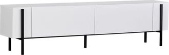 Hanah Home Mueble Para La Tele De Madera <> - 180 X 30 X 45 Cm - Madera Negra / Negro