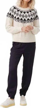 Part Two Vikala Fair-Isle Sweater In Whitecap