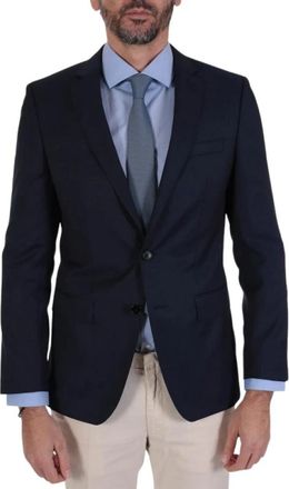 HUGO BOSS Huge 6 Slim Fit Suit Jacket - Heren - Blazers - Blauw - M - Jassen