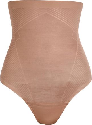 Spanx Invisible High-waist Sculpting Thong - Nude - S (UK8-10 / S)