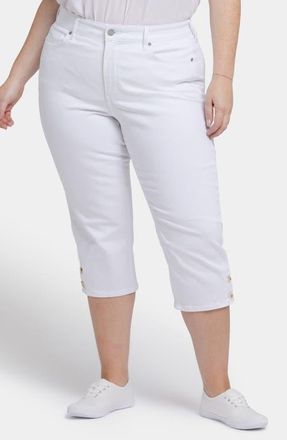 NYDJ Marilyn Crop Straight Leg Jeans in Optic White at Nordstrom, Size 20W