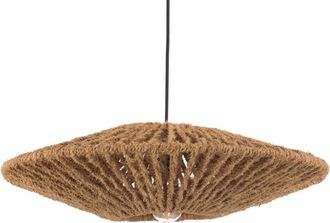 Macabane Colgante Cymbal 60x60cm en fibra de coco y teca reciclada