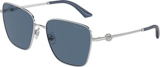 Jimmy Choo London JC4005HB 300280 Womens Sunglasses Silver Size 56