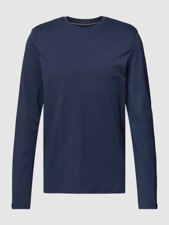 Christian Berg Longsleeve aus reiner Baumwolle in Marine, Größe XXL