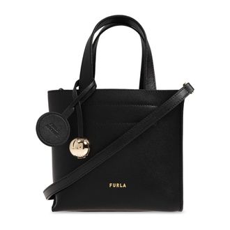 Furla Tassen, Dames, Zwart, ONE Size, Leer, Divide Mini Bag