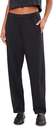 Eileen Fisher Garment Dyed Terry Slouch Ankle Pant Womens Clothing Washed Black : XS, Cotton