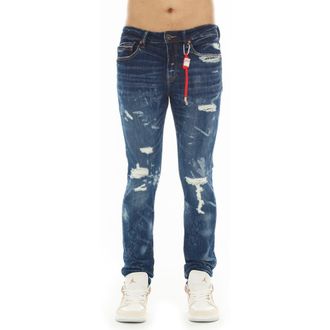 Cult of Individuality Punk 601 Ripped Super Skinny Jeans in Static at Nordstrom, Size 29