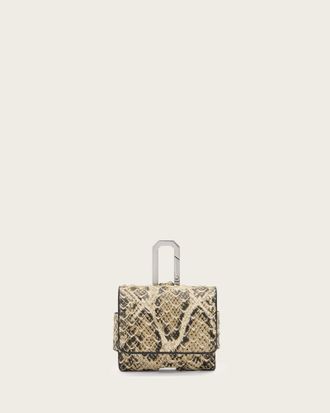 AllSaints AirPod Leather Snake Case