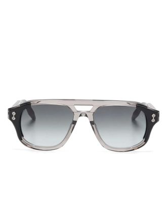 Akoni navigator-frame sunglasses - unisex - Acetate - 55 - Grey