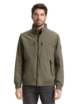 Tom Tailor Blouson TOM TAILOR, Herren, Gr. XXL, faded leaf gr&uuml;n, Web, Obermaterial: 100% Polyester. Futter: 100% Polyester, unifarben, regular fit normal, elasti