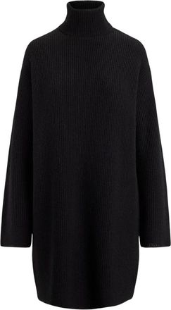 Ralph Lauren Areena Lange Mouwen Jurk - Dames - Kleedjes - Zwart - M - Wol - Kleedjes