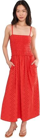 Splendid Kenzie Geo Eyelet Dress Womens Dress Scarlett : LG (Womens 10-12), Cotton