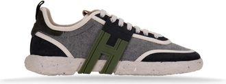 Hogan Sneakers - Heren - Sneakers - Blauw - 41 1/2 EU - Leer - Schoenen