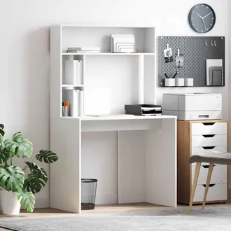 vidaXL Vidaxl Scrivania Bianco Legno Ingegnerizzato 91 X 50 X 149 Cm