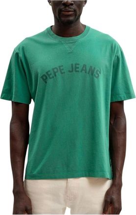 Pepe Jeans London T-Shirts, male, Green, Size: XL Gio T-Shirt