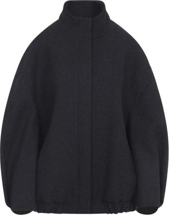 Dries Van Noten Dark Grey High Neck Jacket