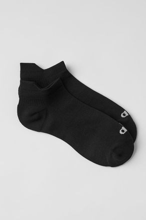 Alo | Performance Tab Socks in Black/Titanium, Size: Medium