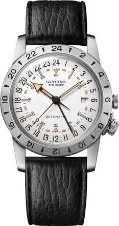 Glycine GL0467 Mens Airman Chief Vintage Watch - Silver - One Size