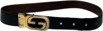 Gucci Pre-owned GG Reversible Belt - Dames - Vintage Accessoires - Zwart - ONE Size - Leer - Vintage