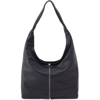 Hobo La Jolla Leather Hobo Bag in Black at Nordstrom