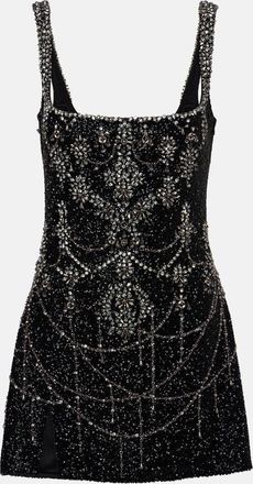 Clio Peppiatt Abito corto Chandelier con decorazioni