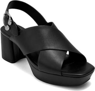 Aerosoles Pura Platform Sandal in Black Nappa at Nordstrom, Size 6.5