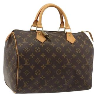 Louis Vuitton Pre-owned Speedy 30 Hand Bag - Dames - Pre-owned - Bruin - Maat: ONE Size Leer