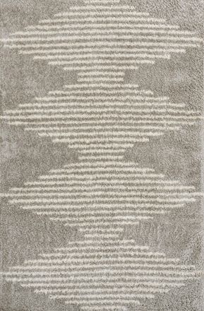 Jonathan Y Designs Elm Diamond Stripe Geometric Shag Area Rug