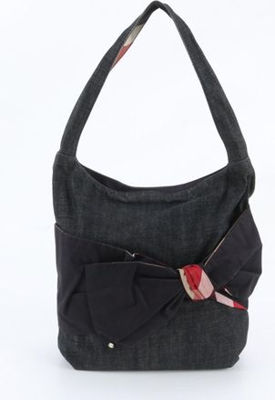 Burberry Navy Handbag Shoulder Bag Tote Bag (Pre-Owned)