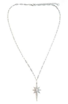 Panacea Starburst Pendant Necklace in Silver at Nordstrom Rack