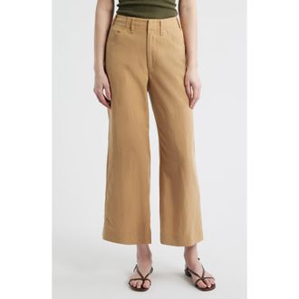 Rag & Bone Allison Ankle Wide Leg Pants in Fawn at Nordstrom, Size 14